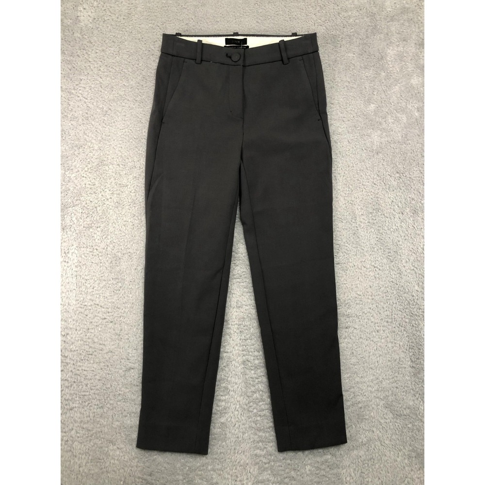 J. Crew Pants Womens 2P (27x24.5) Gray NWT Cameron High Rise Slim Cropped